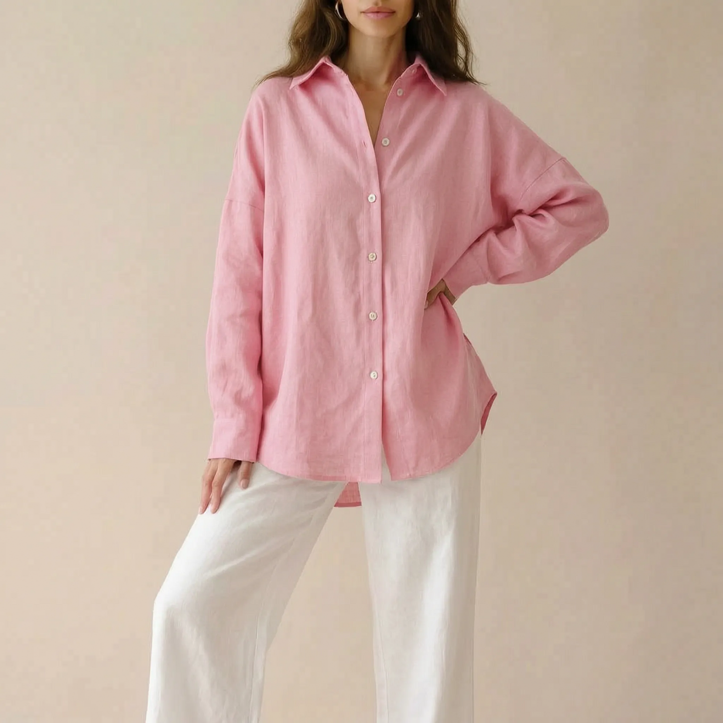 Flowis | Locker Fallende Oversize Damenbluse