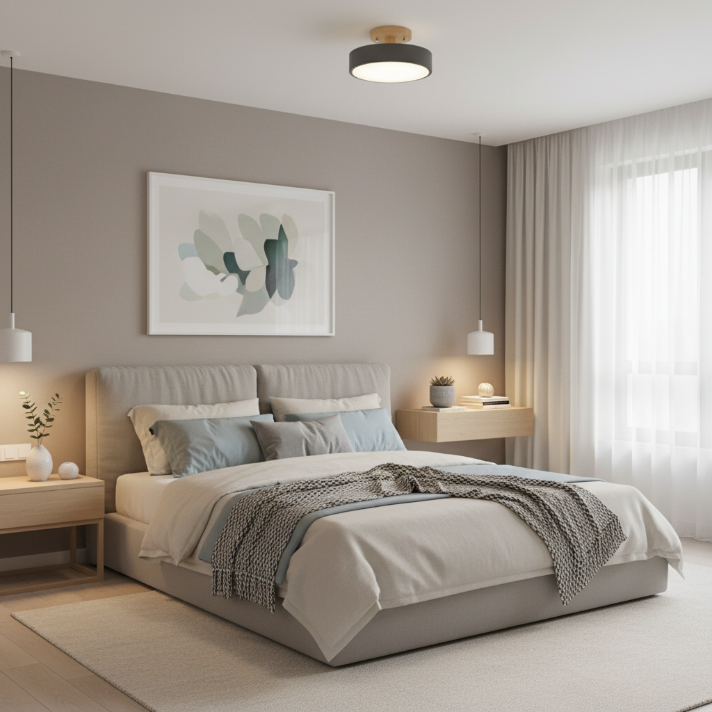Illumine Halo | Plafoniera in Legno con LED Integrato