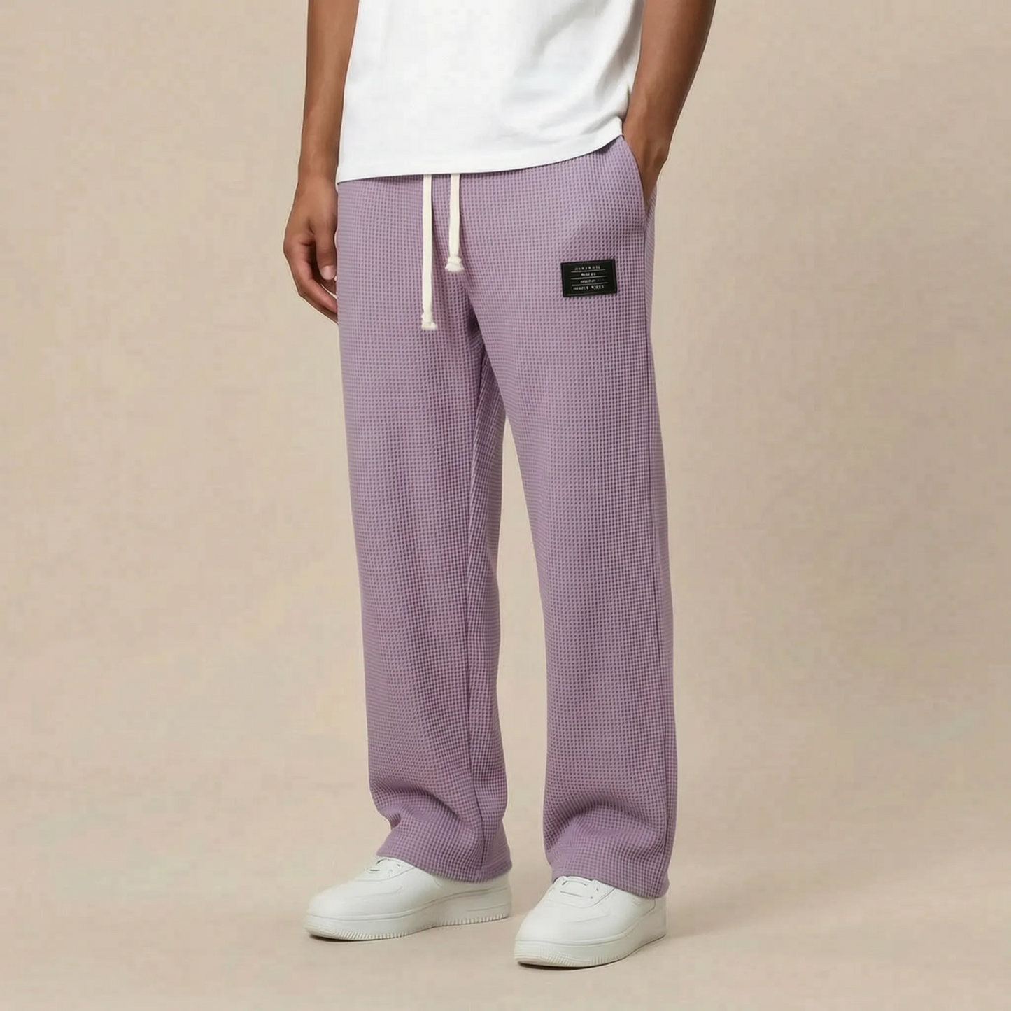 Loungex | Weite Jogginghose Mit Strukturierter Waffeloptik