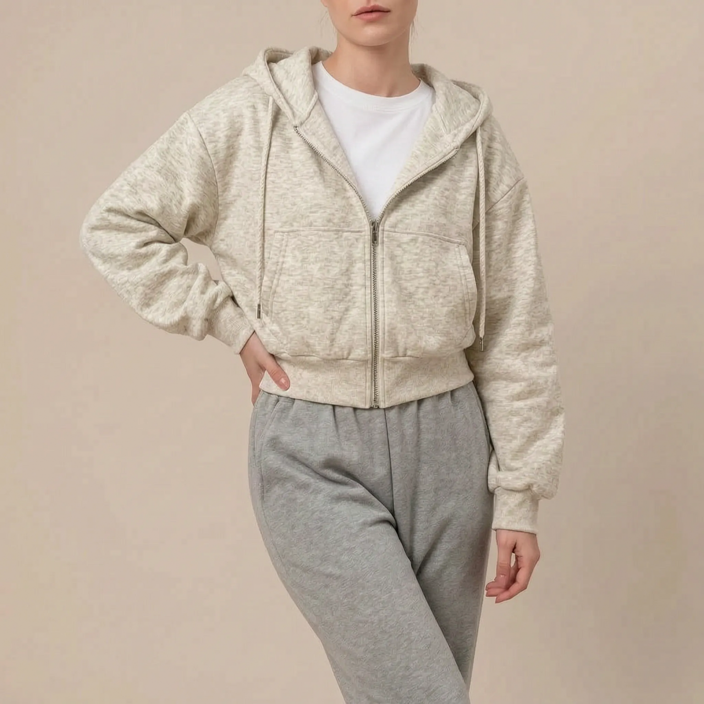 LuminaZip | Lässiger Oversized Zip Hoodie