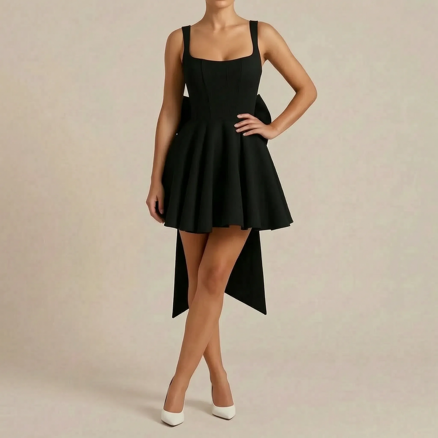 Novary | Elegantes Weißes Minikleid