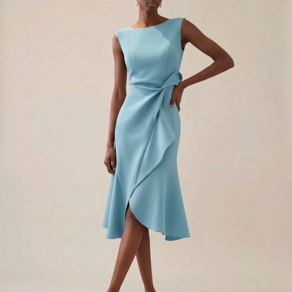 Allura | Ärmelloses Asymmetrisches Midikleid