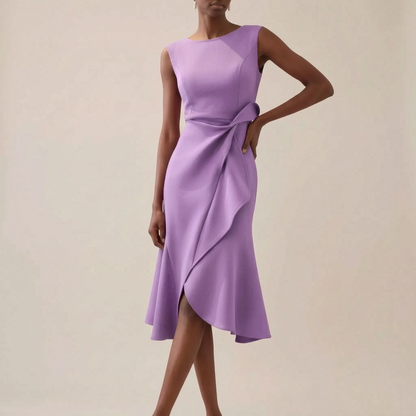 Allura | Ärmelloses Asymmetrisches Midikleid
