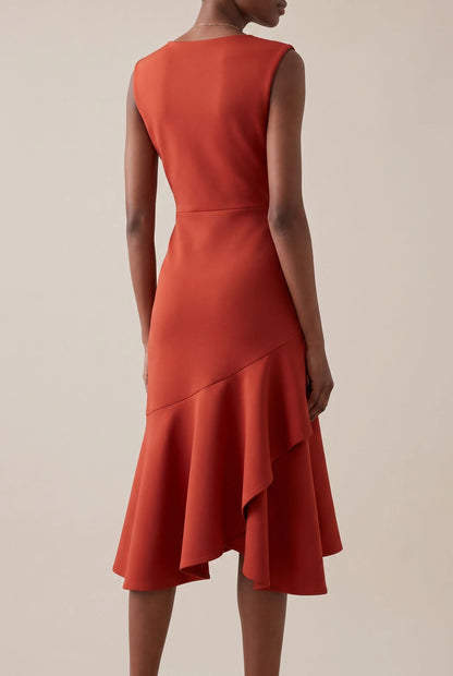 Allura | Ärmelloses Asymmetrisches Midikleid