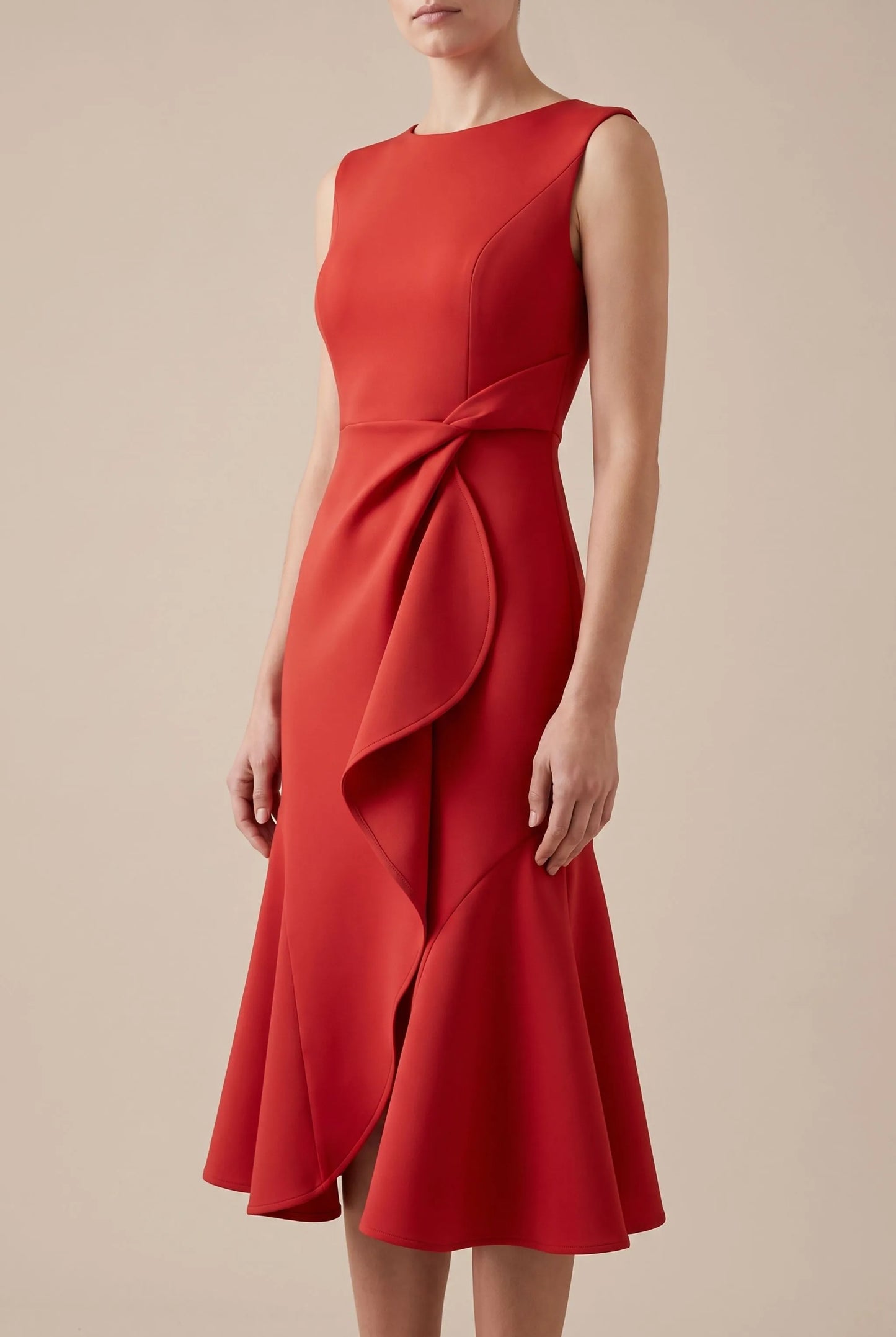 Allura | Ärmelloses Asymmetrisches Midikleid