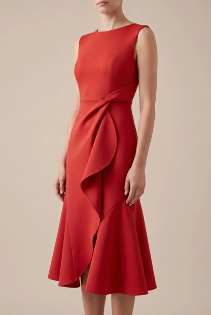 Allura | Ärmelloses Asymmetrisches Midikleid