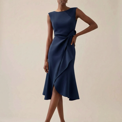 Allura | Ärmelloses Asymmetrisches Midikleid