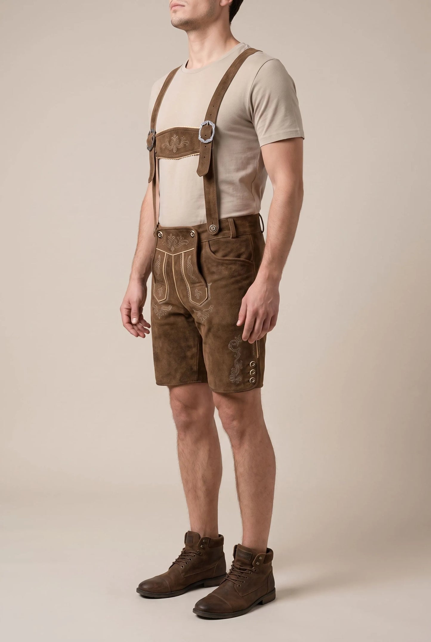 AlpinePride | Kurze Trachtenlederhose
