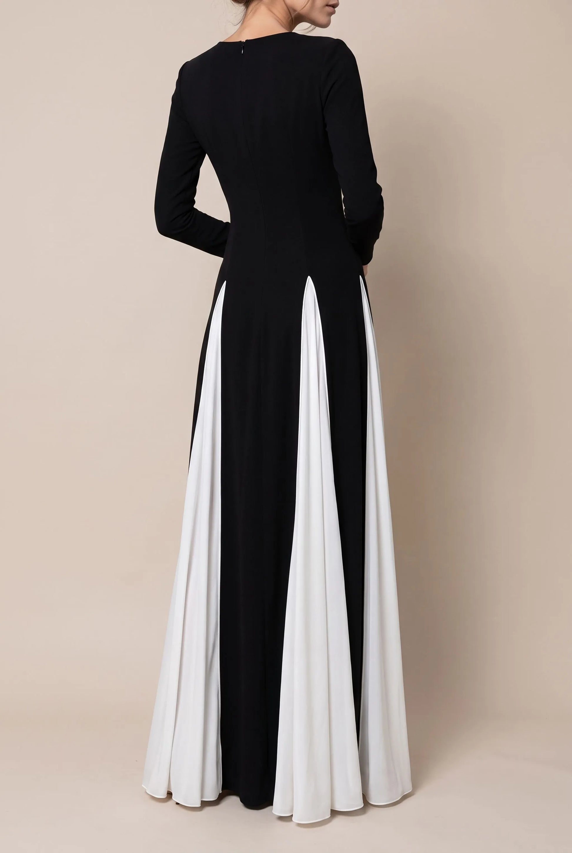 Alveara | Elegantes Zweifarbiges Maxikleid