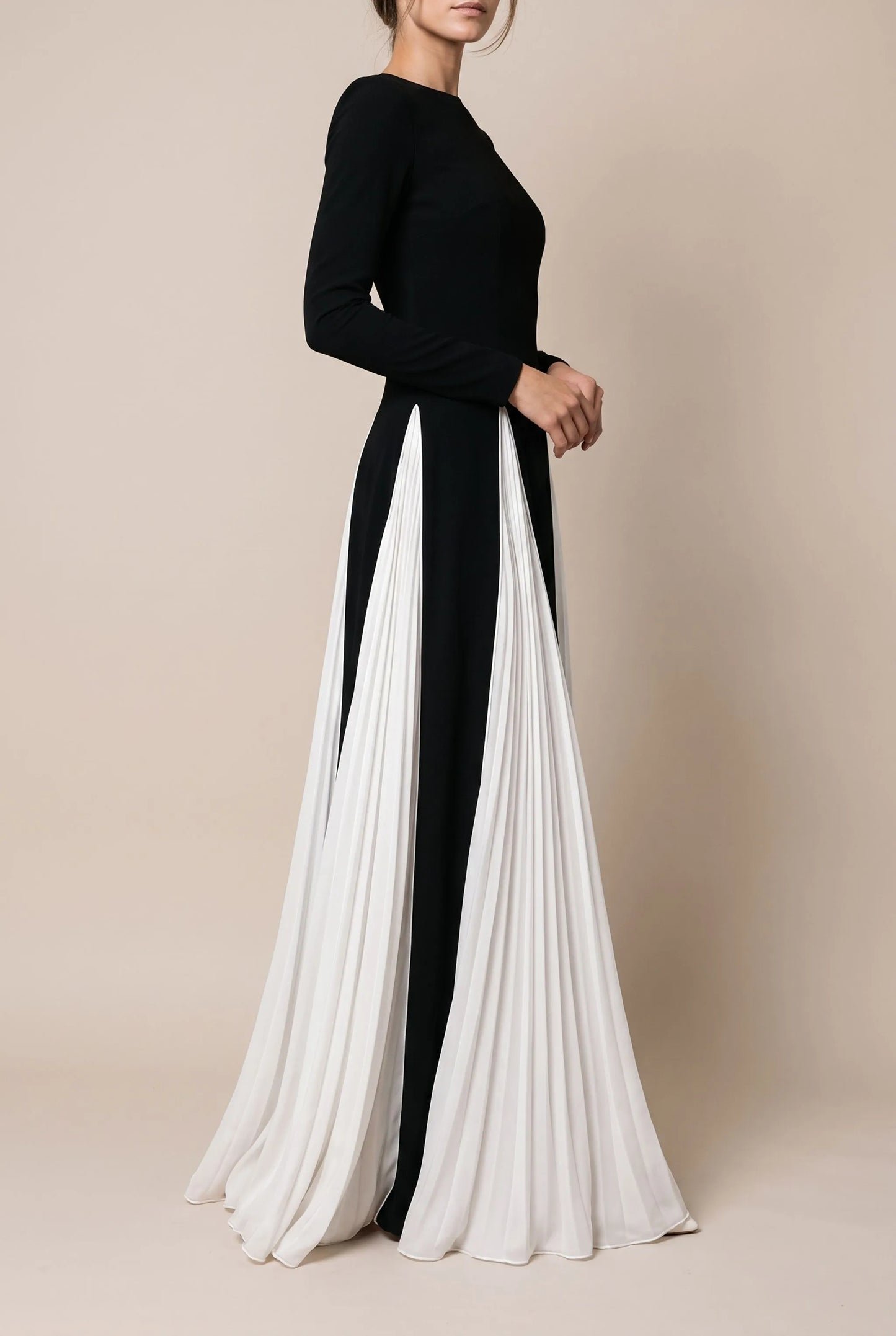 Alveara | Elegantes Zweifarbiges Maxikleid