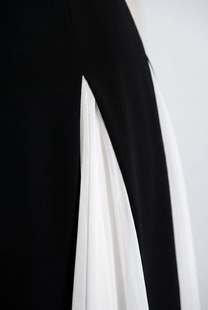 Alveara | Elegantes Zweifarbiges Maxikleid