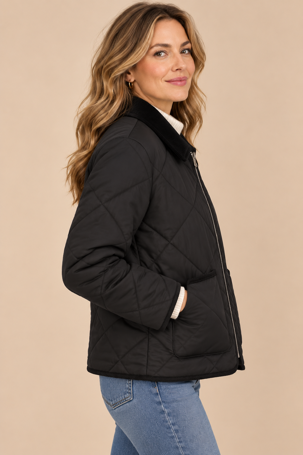 Alvie | Steppjacke Damen mit klassischer Rautensteppung