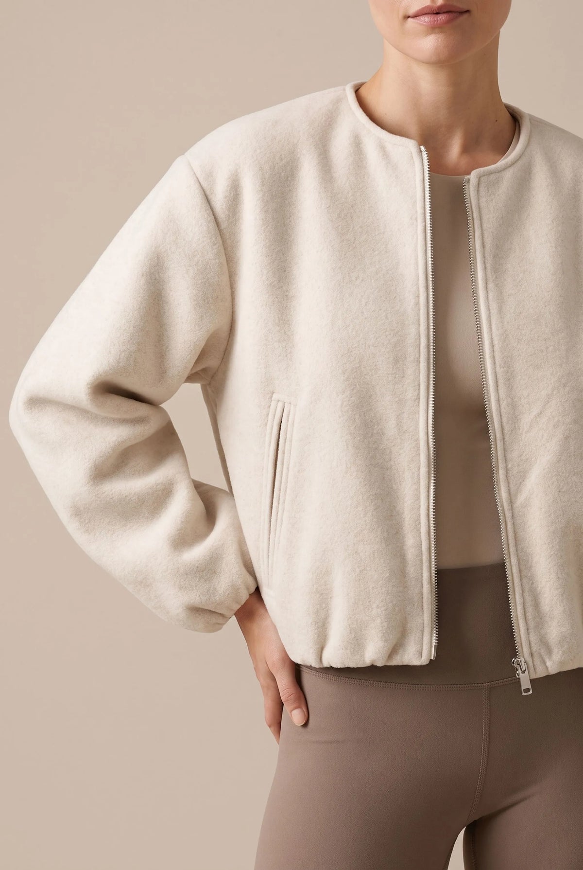 Alvina | Lockere Sportliche Fleecejacke