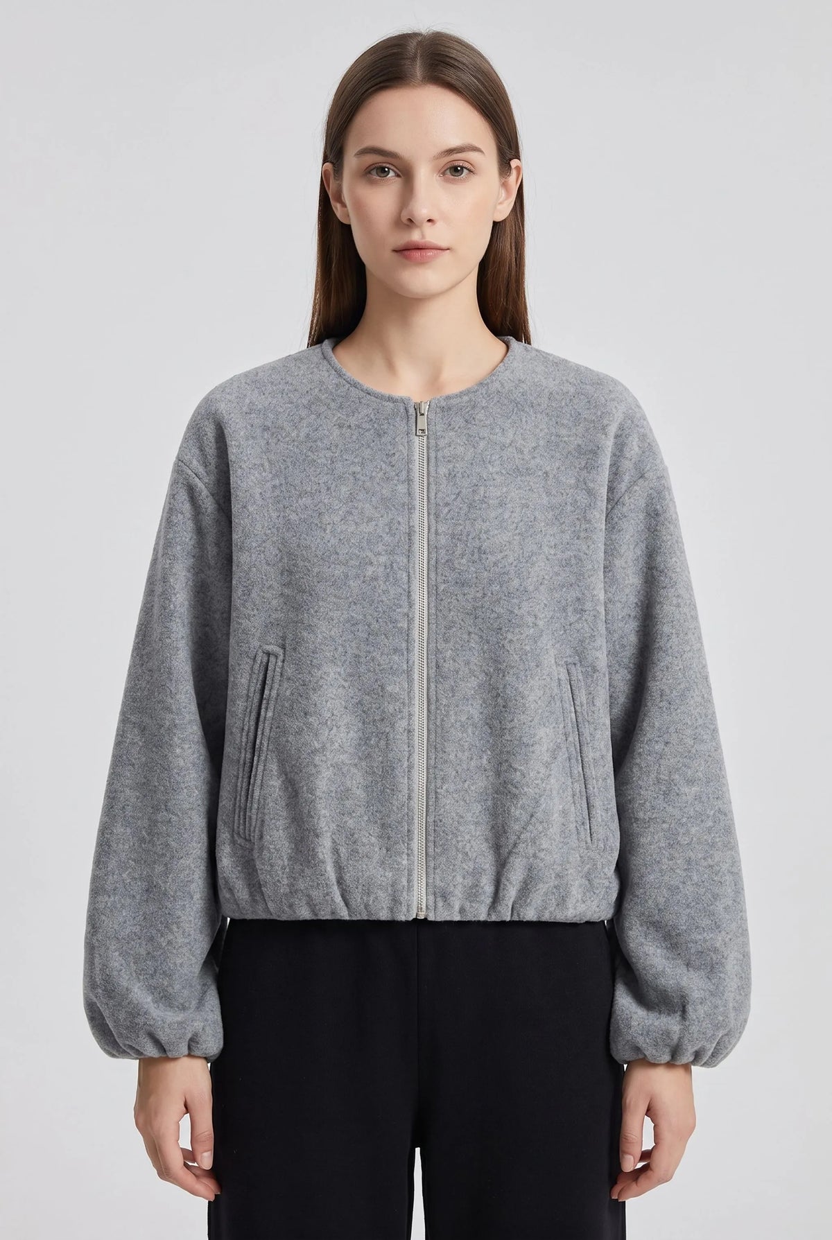 Alvina | Lockere Sportliche Fleecejacke