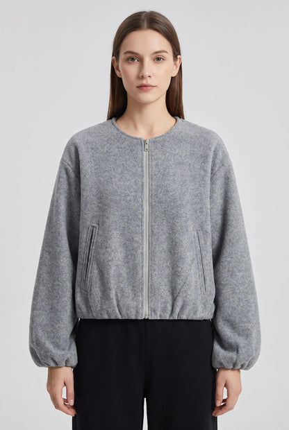 Alvina | Lockere Sportliche Fleecejacke