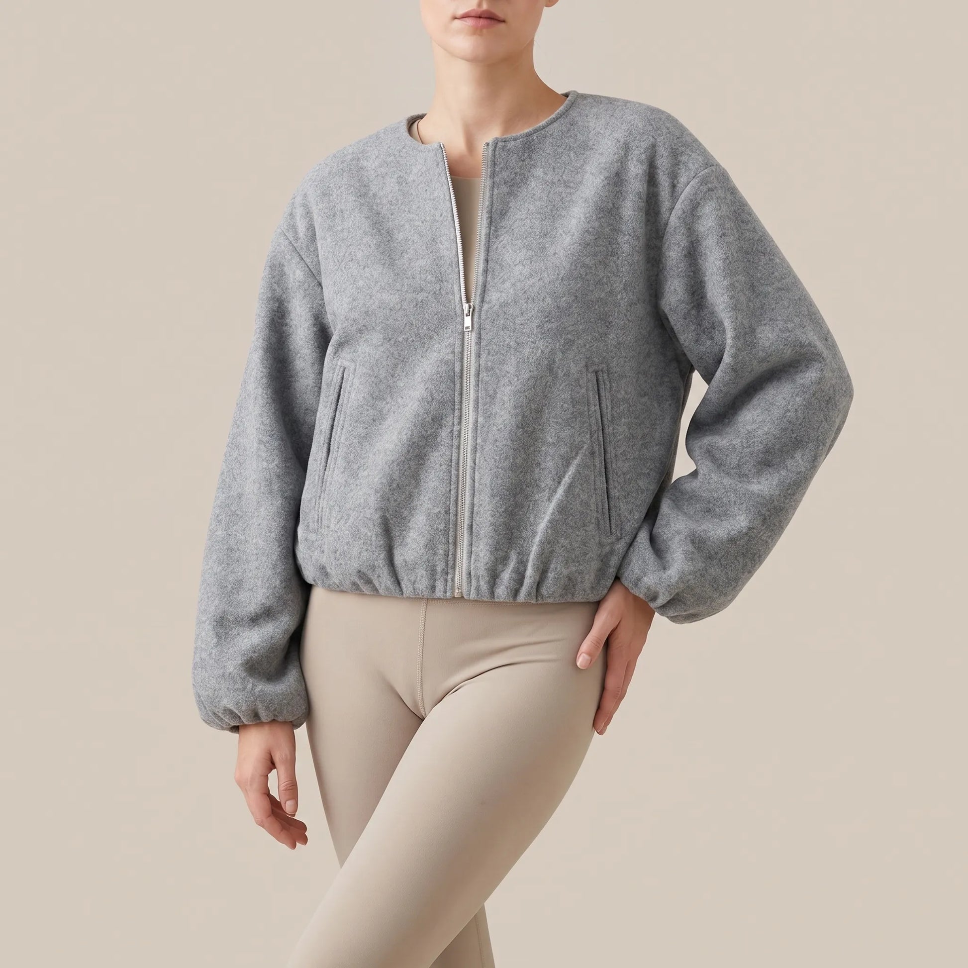 Alvina | Lockere Sportliche Fleecejacke