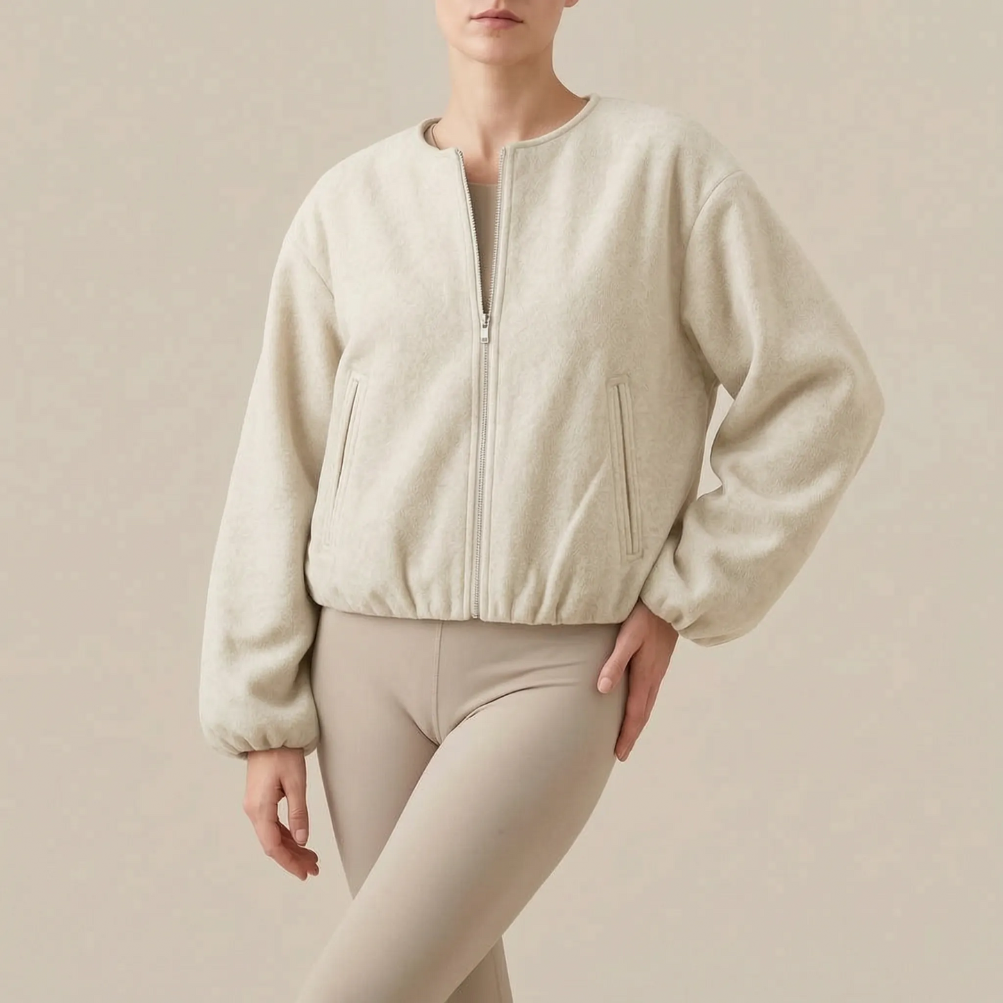 Alvina | Lockere Sportliche Fleecejacke