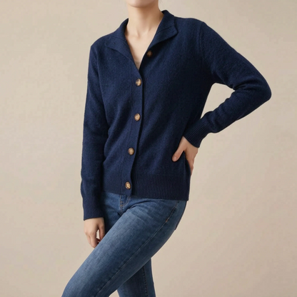 Alvora | Kurze Strickjacke Mit Kragen