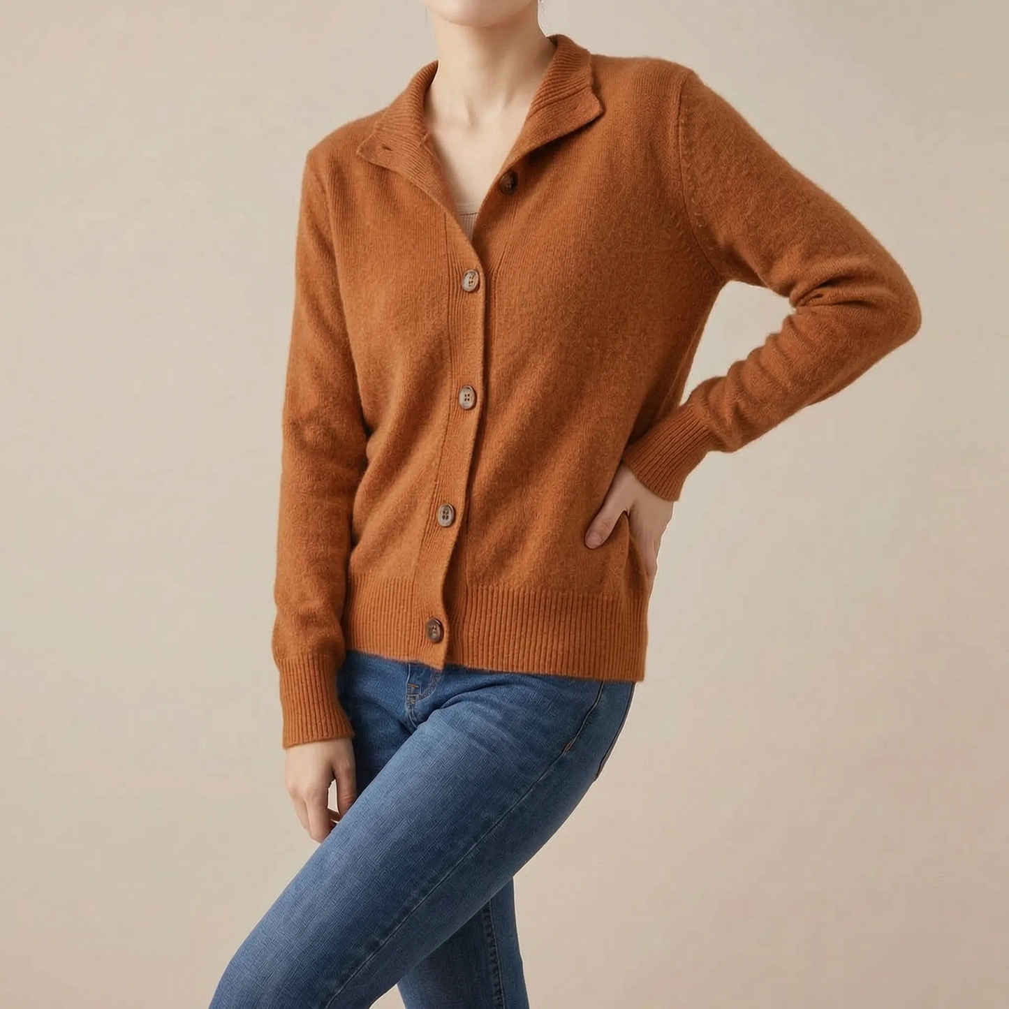 Alvora | Kurze Strickjacke Mit Kragen