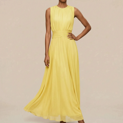 Alys | Ärmelloses Midikleid Mit Raffungen
