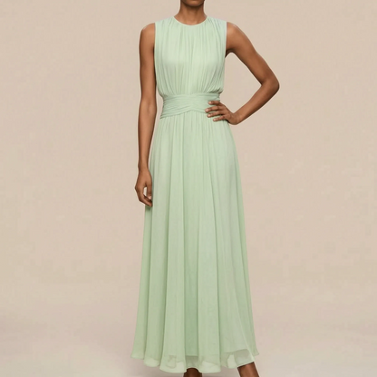 Alys | Ärmelloses Midikleid Mit Raffungen