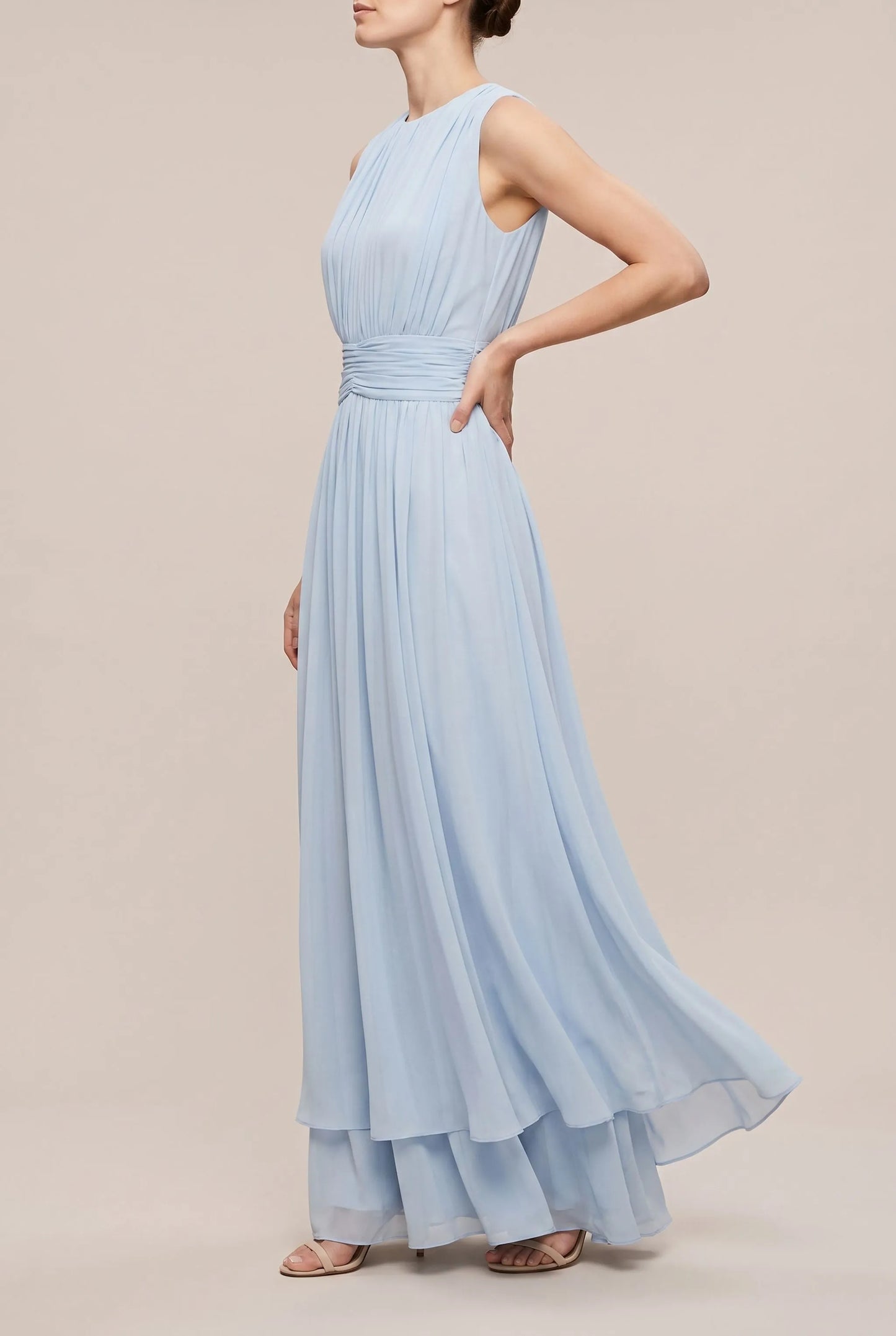 Alys | Ärmelloses Midikleid Mit Raffungen