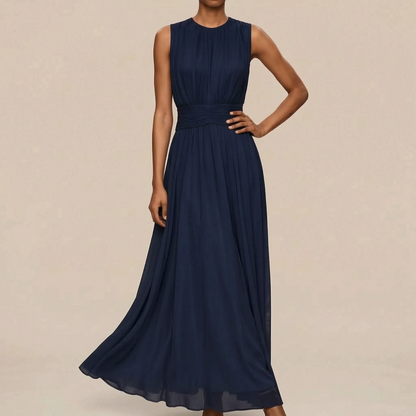 Alys | Ärmelloses Midikleid Mit Raffungen