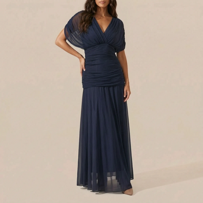 AuraDress | Elegantes Schulterfreies Maxi-Abendkleid