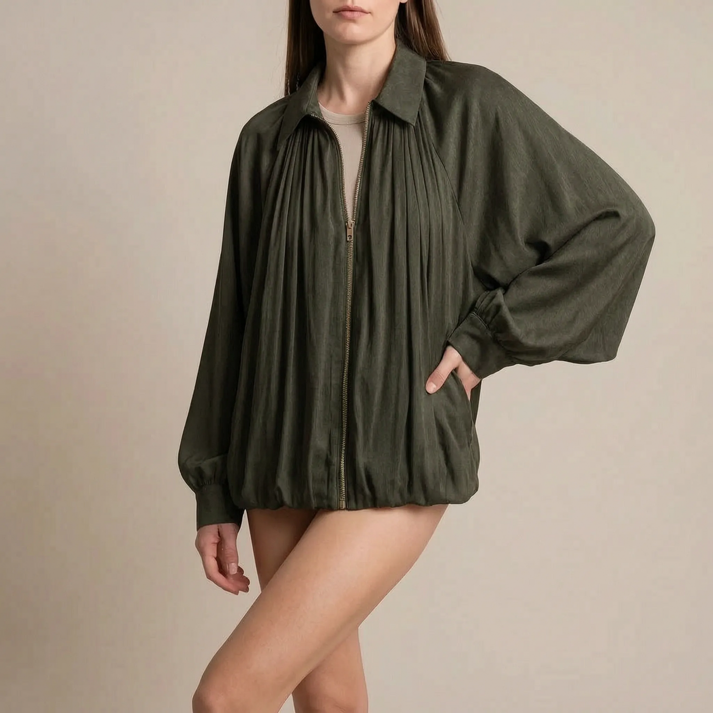 Aurevia | Oversize Bomberjacke Für Damen