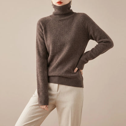 AutumnKnit | Klassischer Rollkragenpullover Für Damen