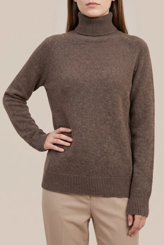 AutumnKnit | Klassischer Rollkragenpullover Für Damen