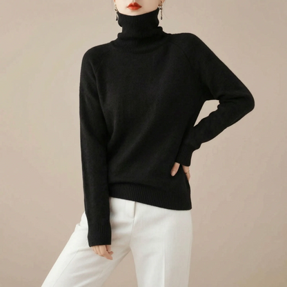 AutumnKnit | Klassischer Rollkragenpullover Für Damen