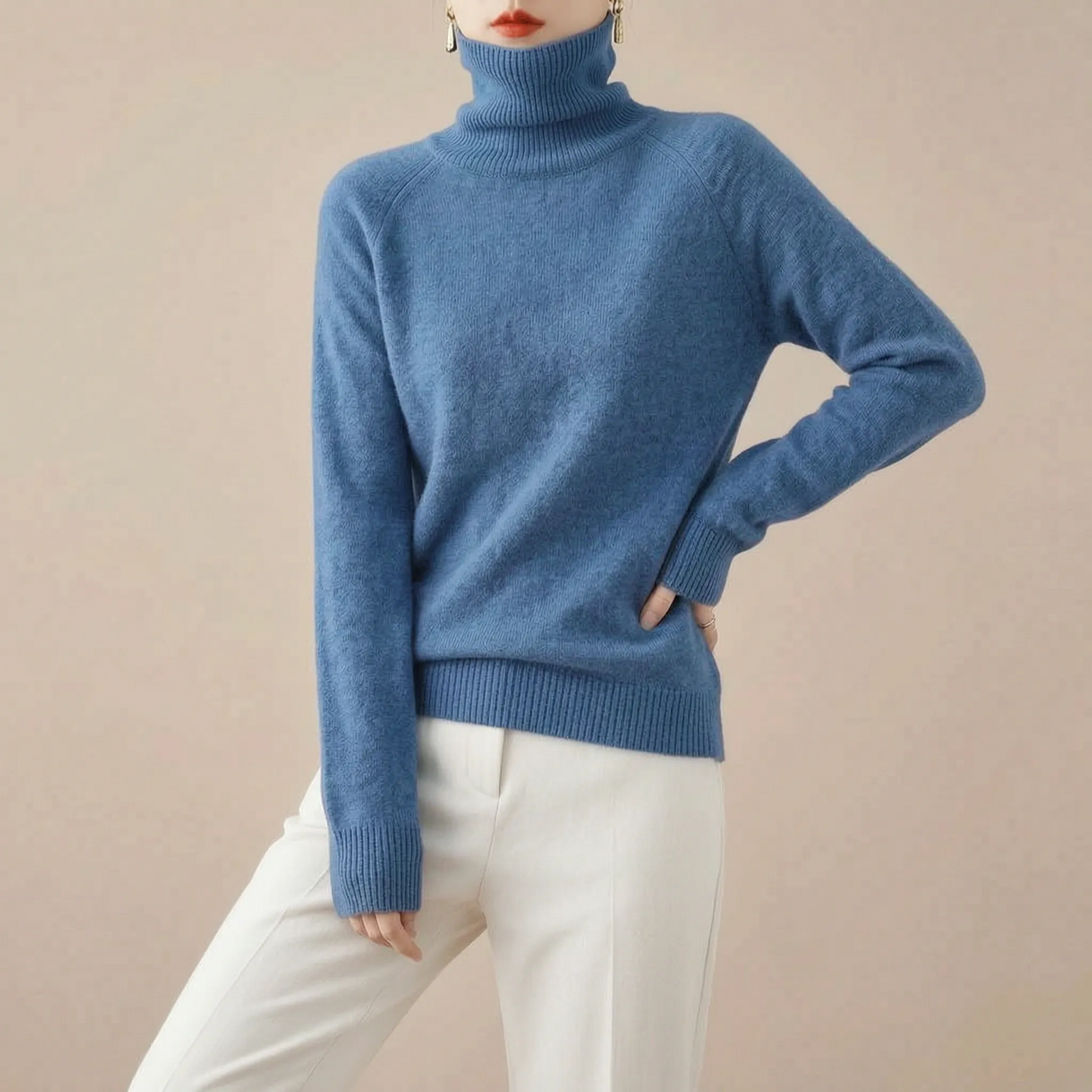 AutumnKnit | Klassischer Rollkragenpullover Für Damen