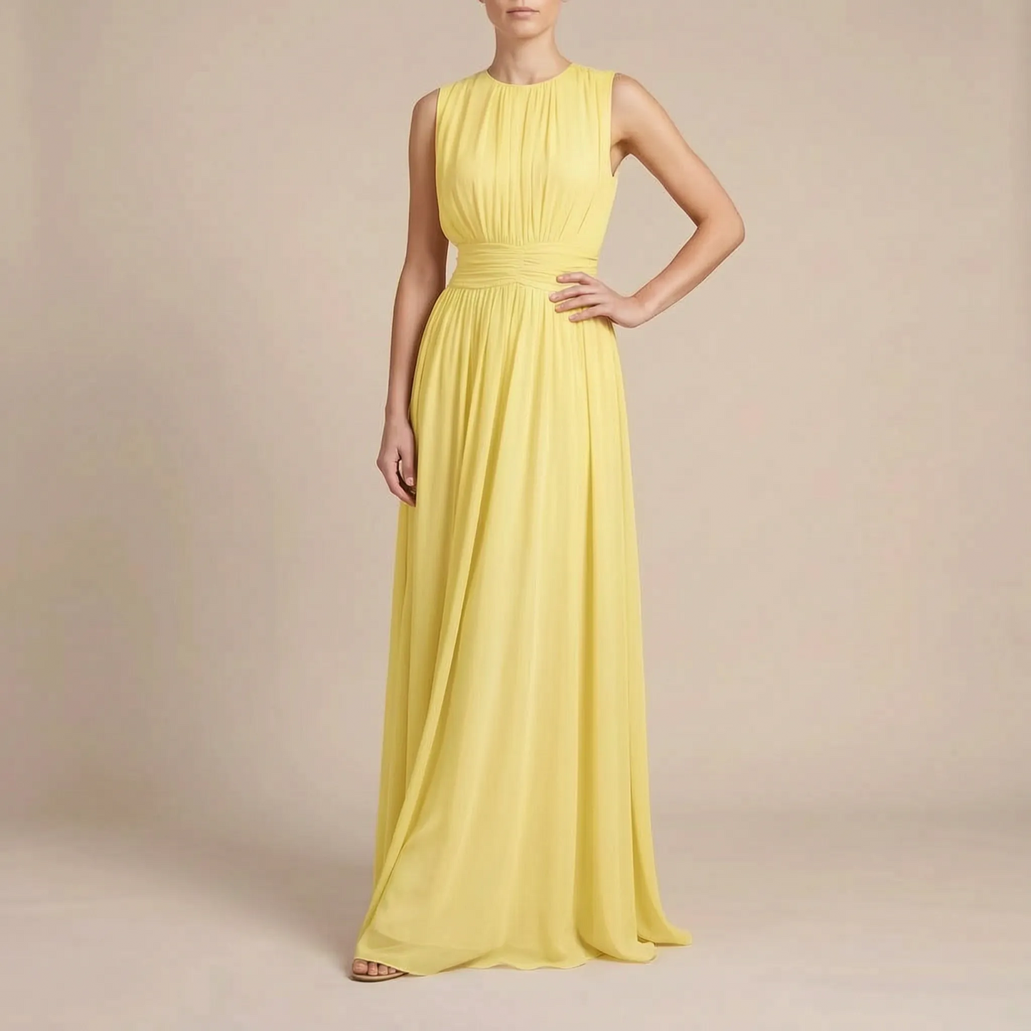 Avelina | Ärmelloses Elegantes Maxikleid