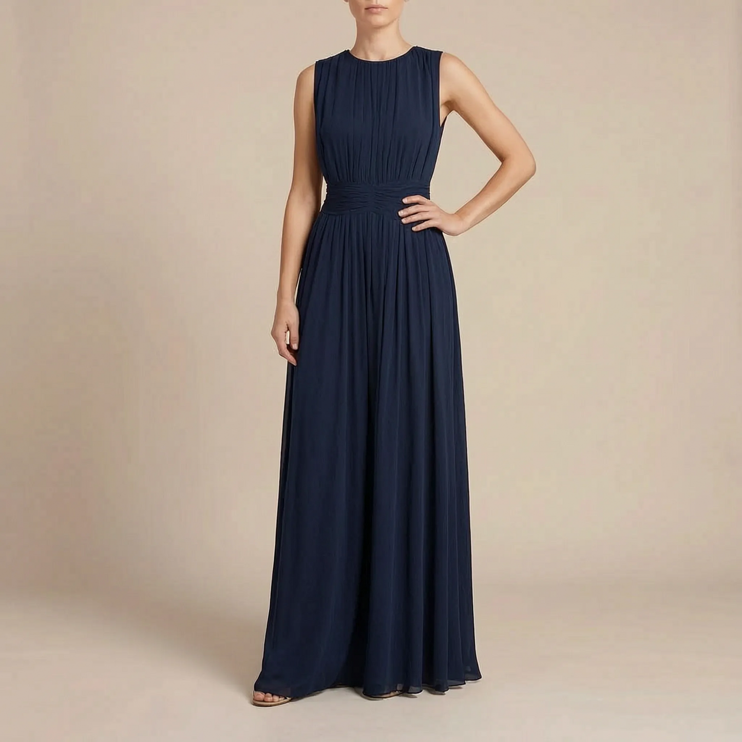 Avelina | Ärmelloses Elegantes Maxikleid