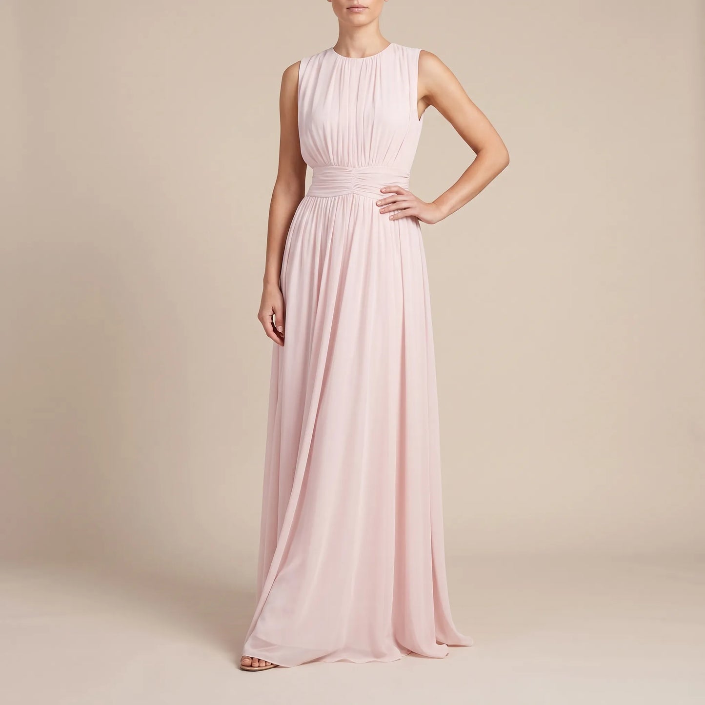 Avelina | Ärmelloses Elegantes Maxikleid
