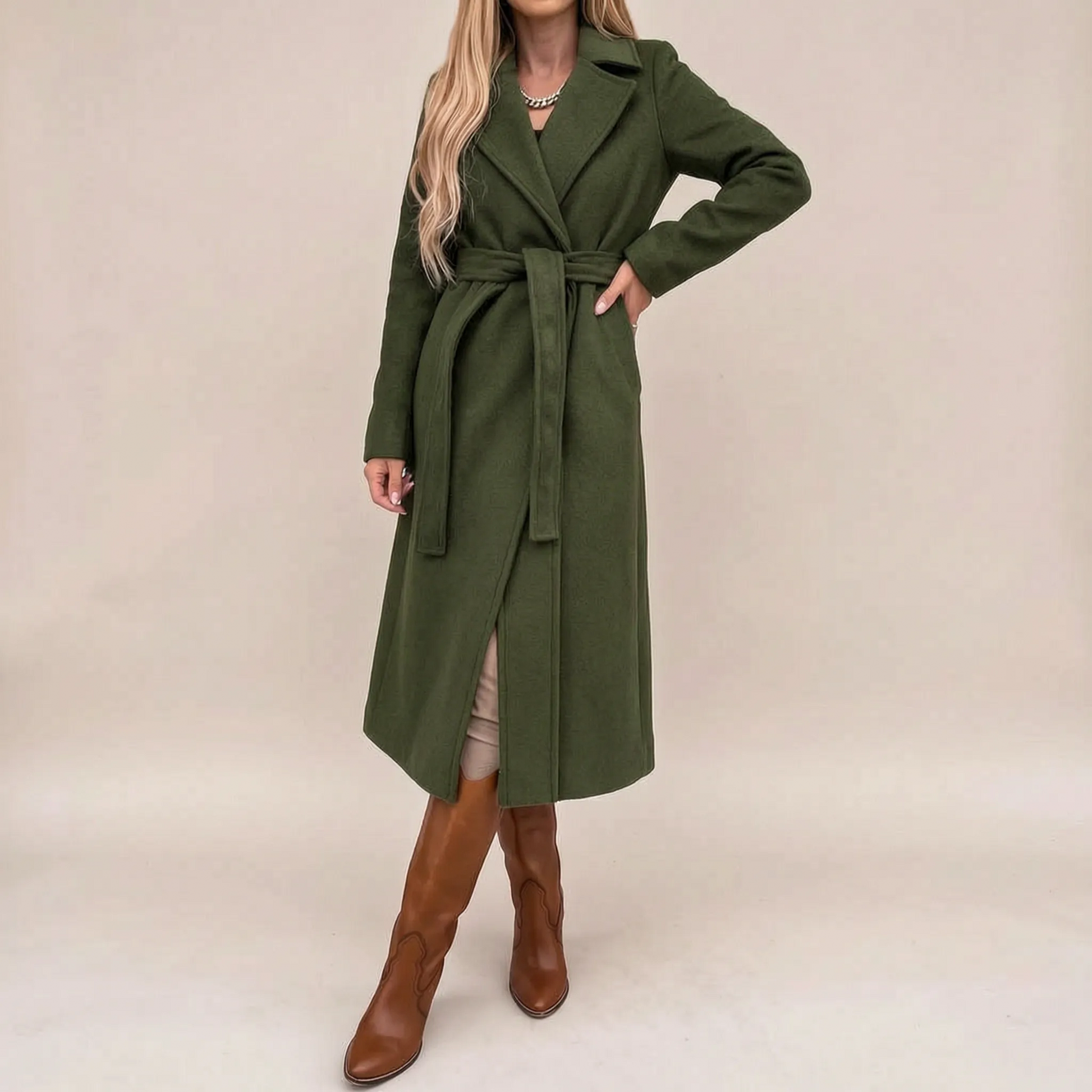 Avelora | Langer Eleganter Damen Trenchcoat