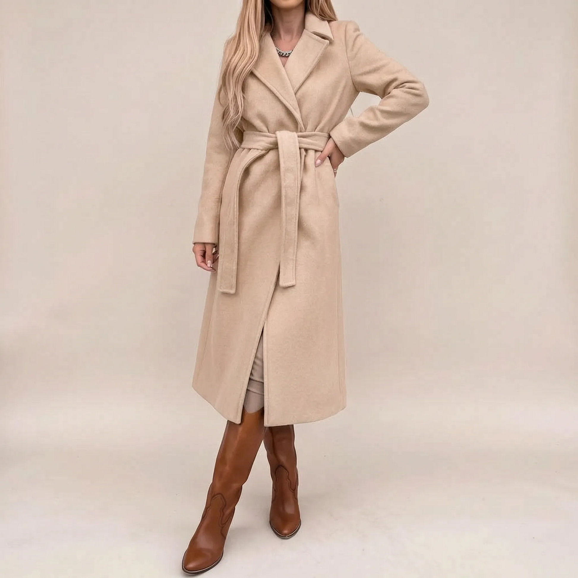 Avelora | Langer Eleganter Damen Trenchcoat