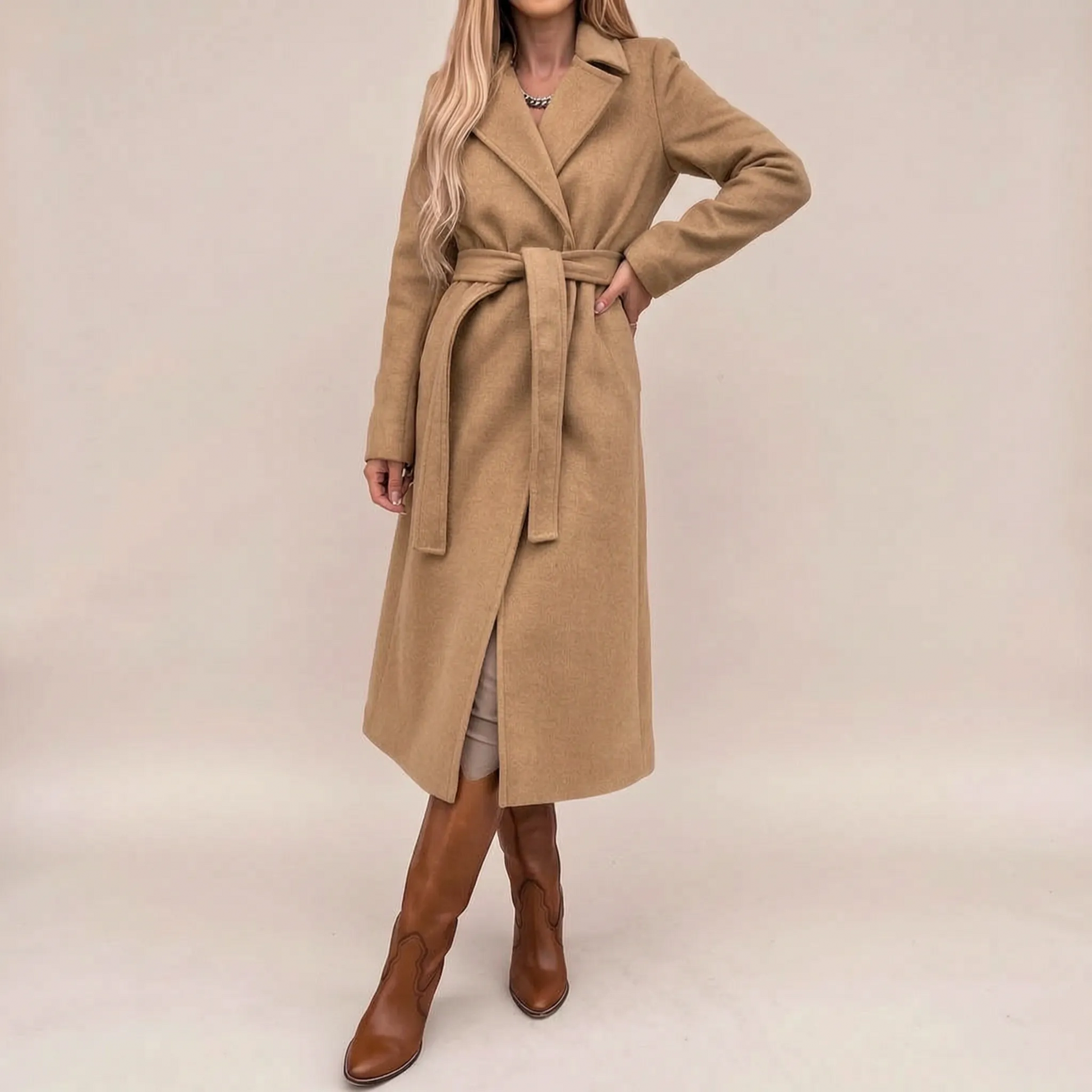 Avelora | Langer Eleganter Damen Trenchcoat