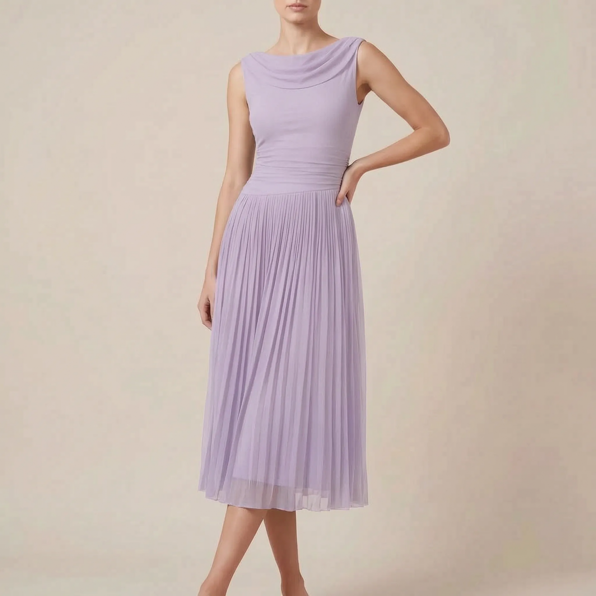 Avelore | Elegantes Ärmelloses Midikleid