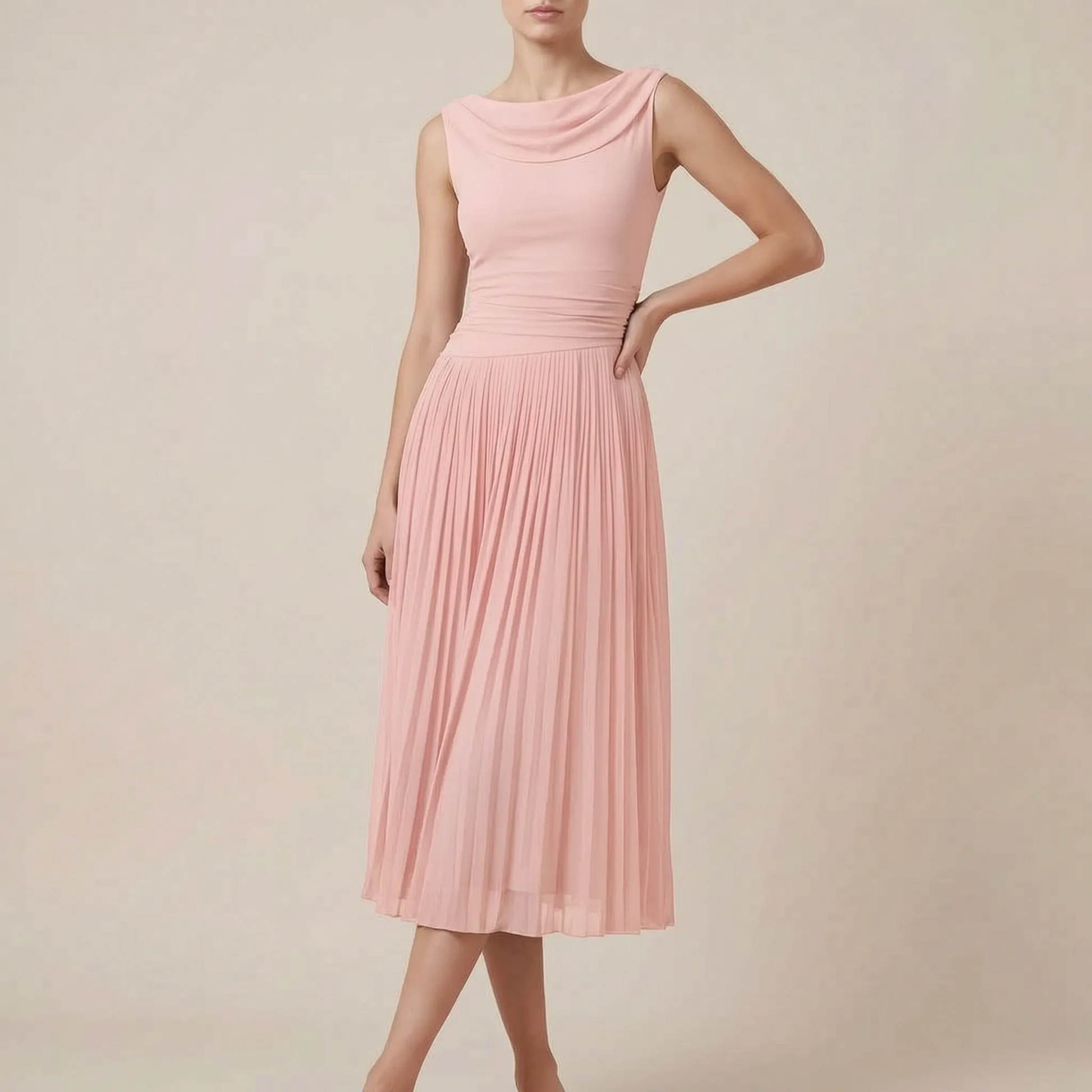 Avelore | Elegantes Ärmelloses Midikleid