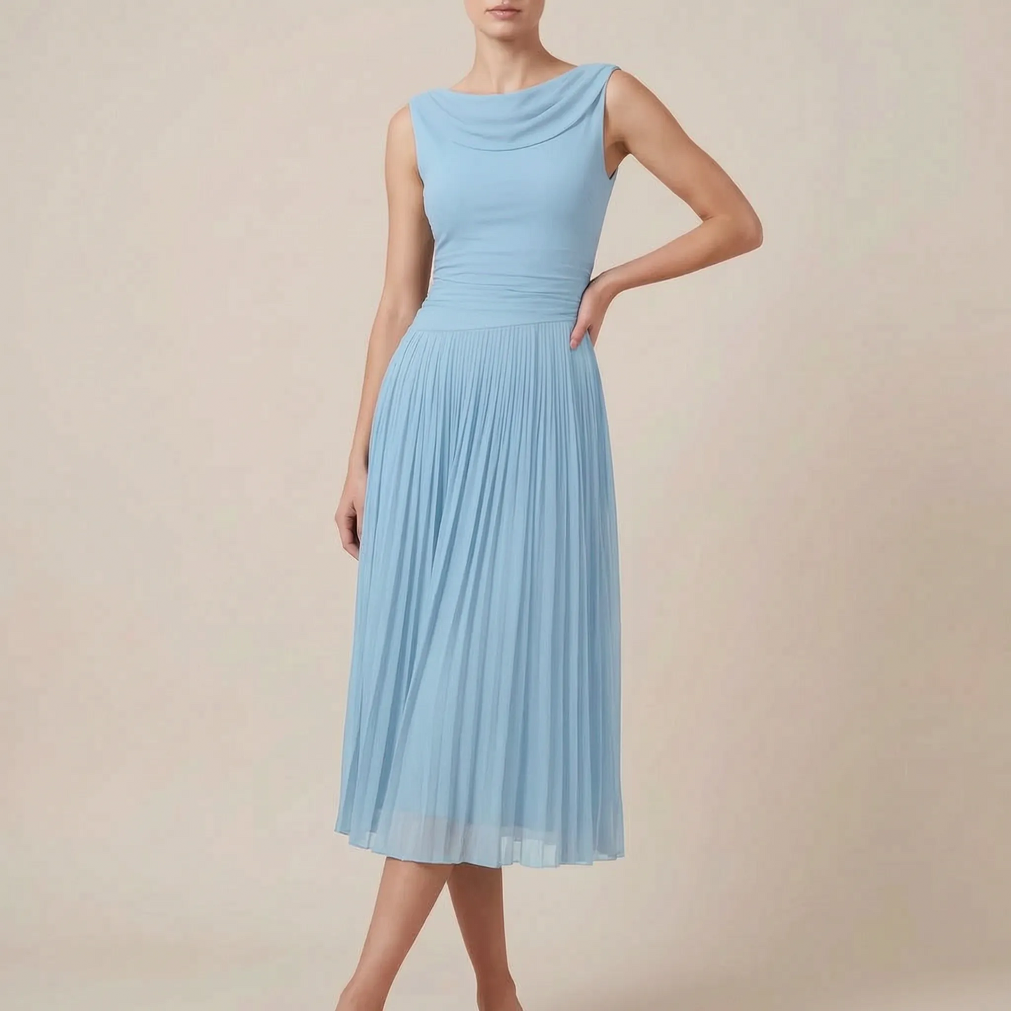 Avelore | Elegantes Ärmelloses Midikleid