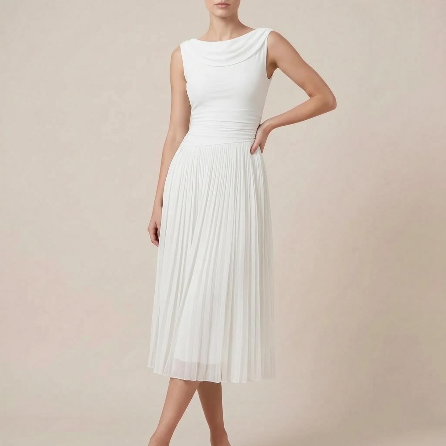 Avelore | Elegantes Ärmelloses Midikleid