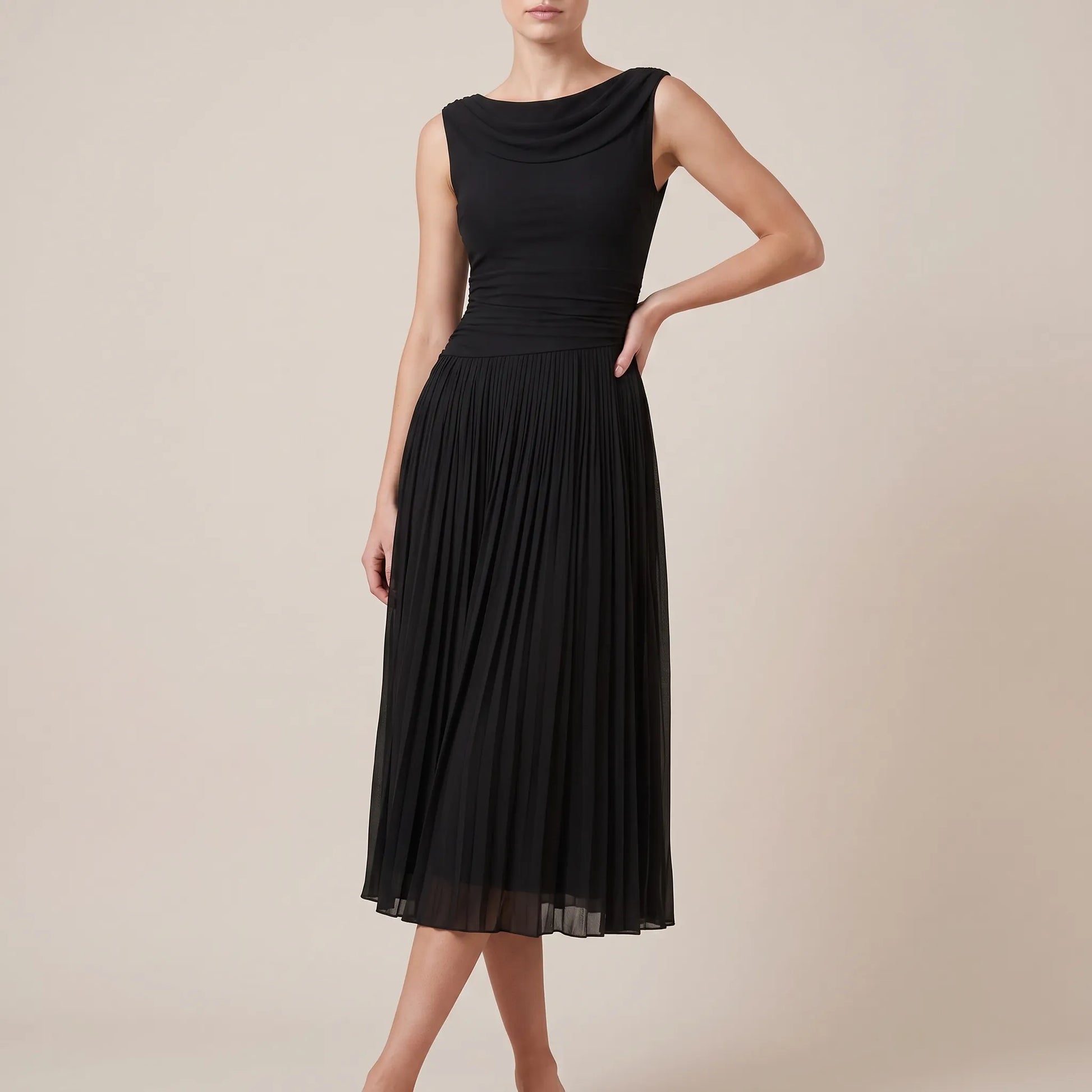Avelore | Elegantes Ärmelloses Midikleid