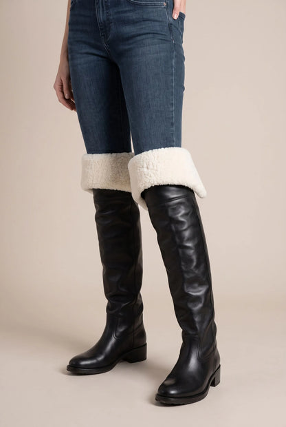 Avenro | Flache Overknee-Stiefel Für Damen