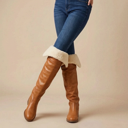 Avenro | Flache Overknee-Stiefel Für Damen