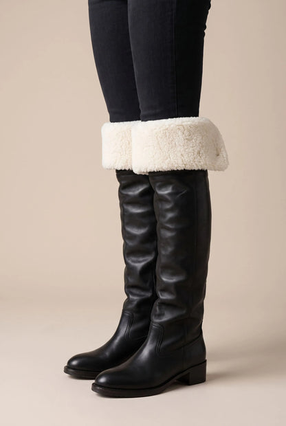 Avenro | Flache Overknee-Stiefel Für Damen