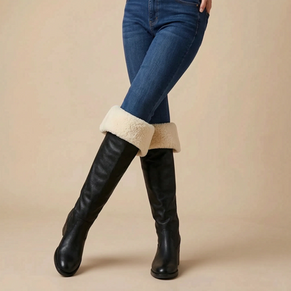 Avenro | Flache Overknee-Stiefel Für Damen