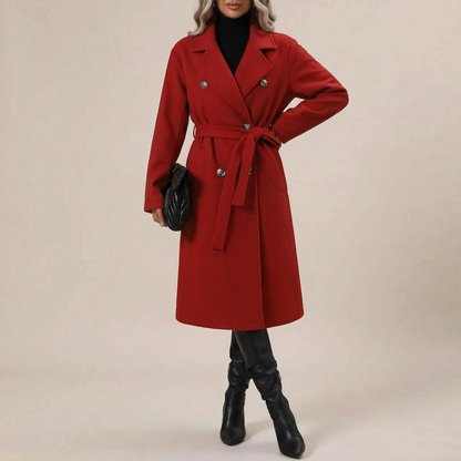 Avery | Klassischer Beiger Damen-Trenchcoat
