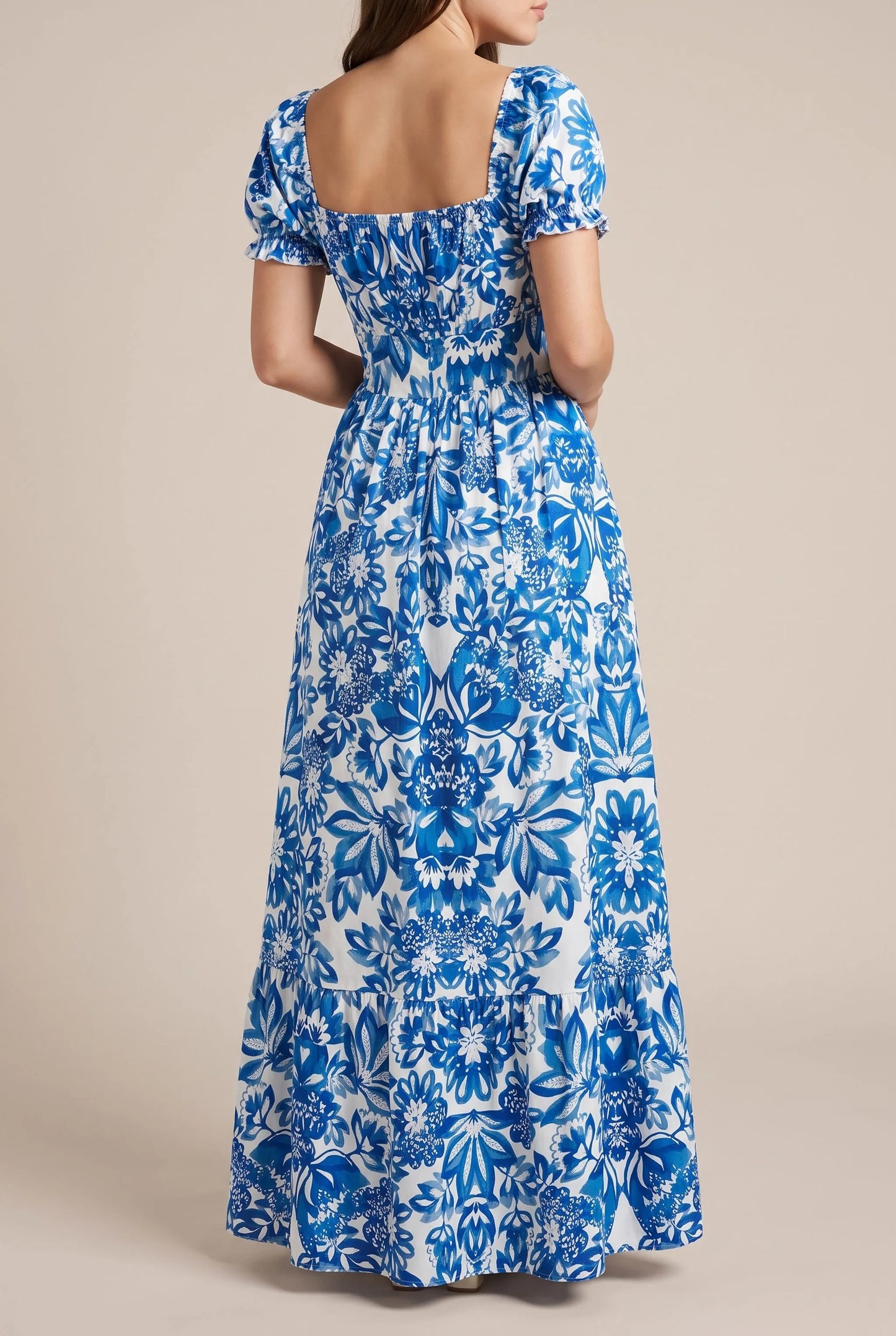 Azuliana | Elegantes Sommerkleid Mit Blumenmuster